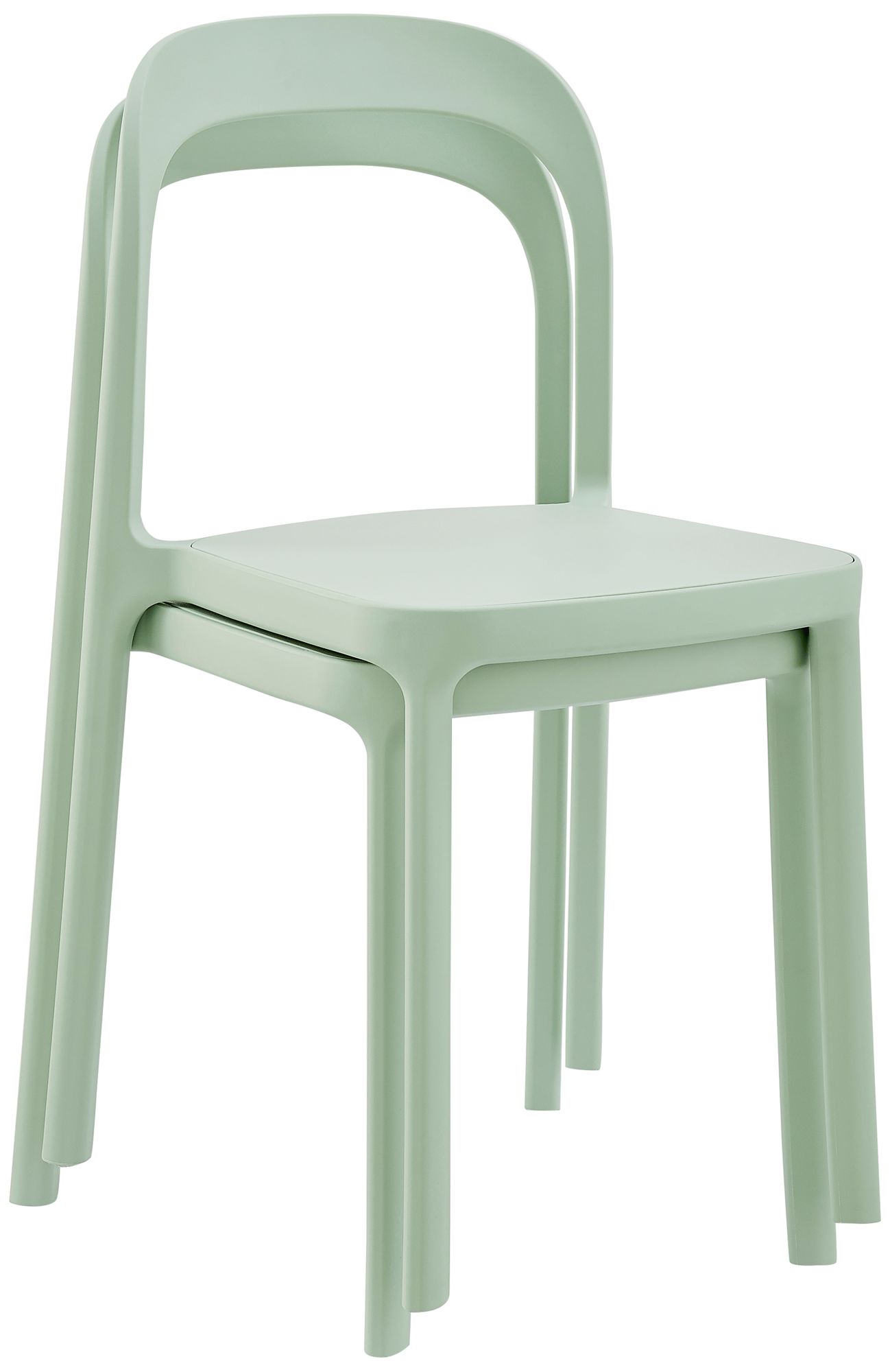 Euro Style Lance 18 1/2" Wide Mint Green Outdoor Stackable Side Chair
