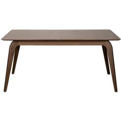 Euro Style Lawrence 82 1/2" Walnut Veneered Extension Dining Table