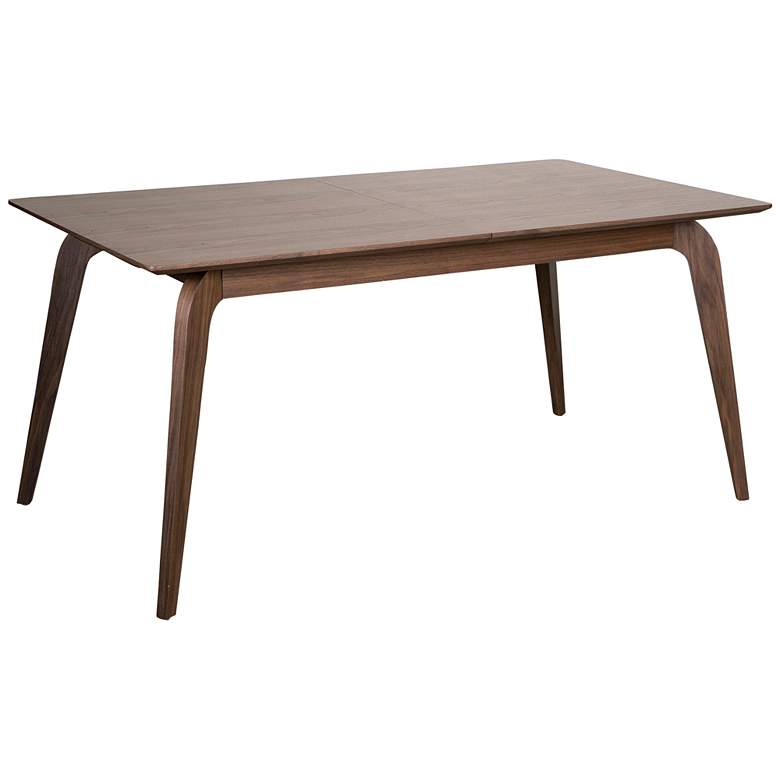Image 6 Euro Style Lawrence 82 1/2" Walnut Veneered Extension Dining Table more views