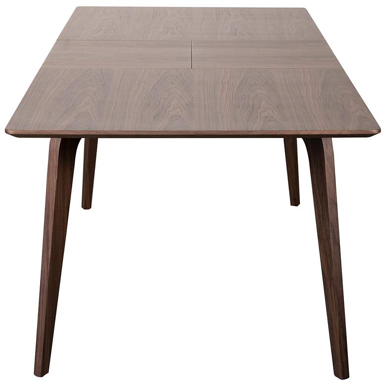 Image 7 Euro Style Lawrence 82 1/2" Walnut Veneered Extension Dining Table more views