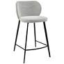 1_Euro Style Markus 26" Light Gray Fabric Counter Height Stool