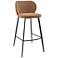 Euro Style Markus 30 1/2" Rust Fabric Bar Height Stool