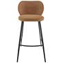 6_Euro Style Markus 30 1/2" Rust Fabric Bar Height Stool more views