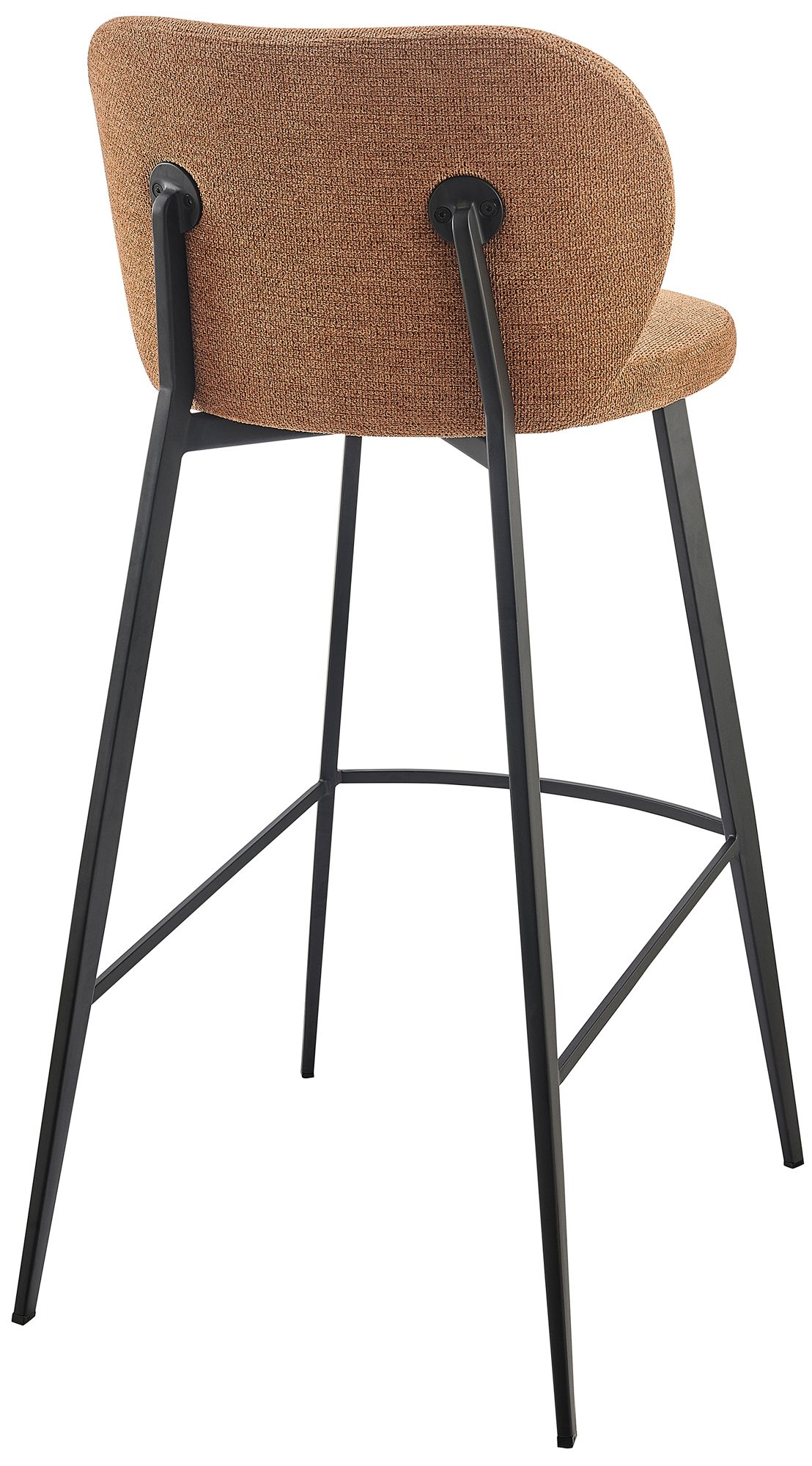 Euro Style Markus 30 1/2" Rust Fabric Bar Height Stool