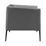 5_Euro Style Matias 32" Wide Gray Leatherette Modern Lounge Chair more views