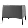 6_Euro Style Matias 32" Wide Gray Leatherette Modern Lounge Chair more views