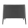 7_Euro Style Matias 32" Wide Gray Leatherette Modern Lounge Chair more views