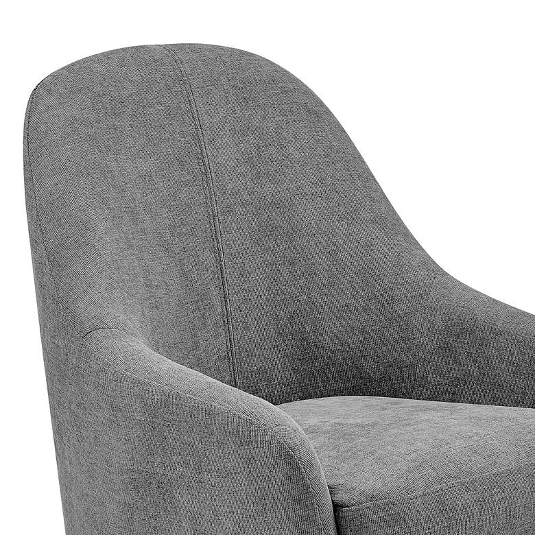 Image 3 Euro Style Selene 28 1/4" Wide Gray Fabric Modern Lounge Chair more views