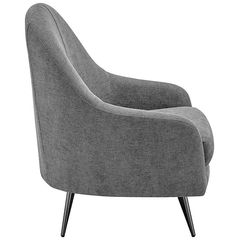 Image 6 Euro Style Selene 28 1/4" Wide Gray Fabric Modern Lounge Chair more views