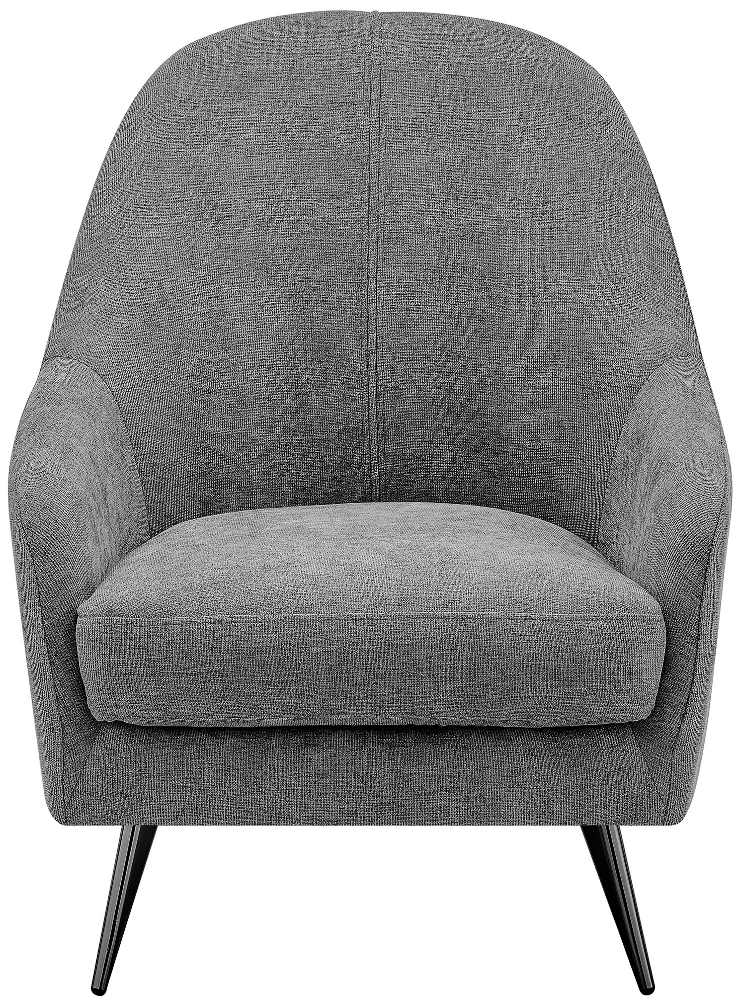 Euro Style Selene 28 1/4" Wide Gray Fabric Modern Lounge Chair