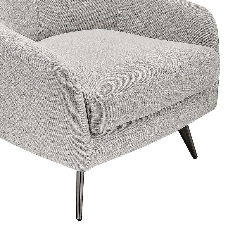 Image 4 Euro Style Selene 28 1/4" Wide Modern Taupe Fabric Lounge Chair more views