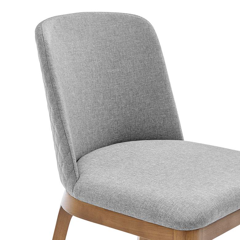 Image 2 Euro Style Tilde 19" Wide Modern Light Gray Faux Leather Side Chair more views