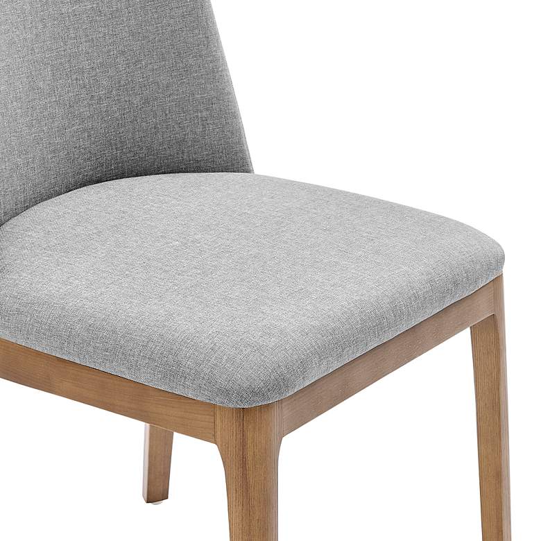 Image 3 Euro Style Tilde 19" Wide Modern Light Gray Faux Leather Side Chair more views