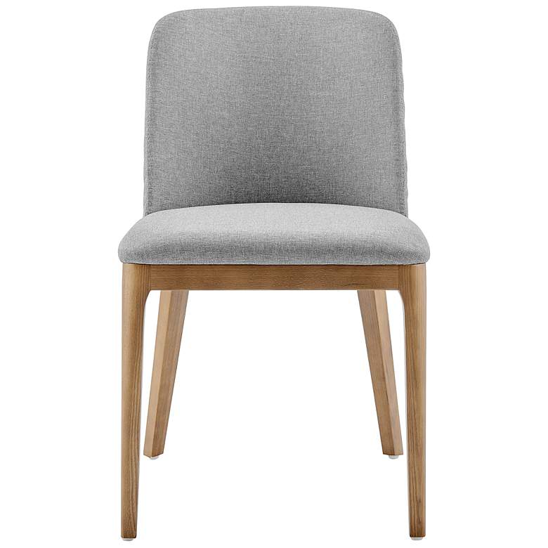 Image 5 Euro Style Tilde 19" Wide Modern Light Gray Faux Leather Side Chair more views