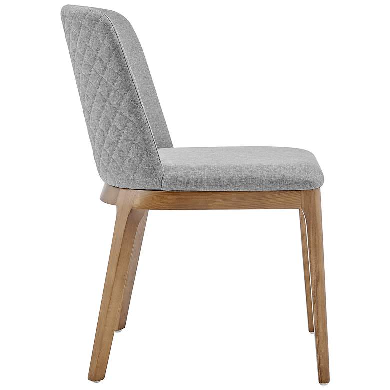 Image 6 Euro Style Tilde 19" Wide Modern Light Gray Faux Leather Side Chair more views