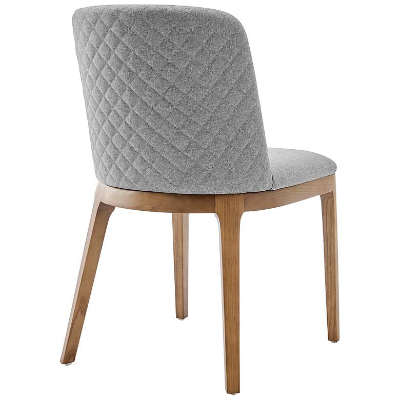 Image 7 Euro Style Tilde 19" Wide Modern Light Gray Faux Leather Side Chair more views