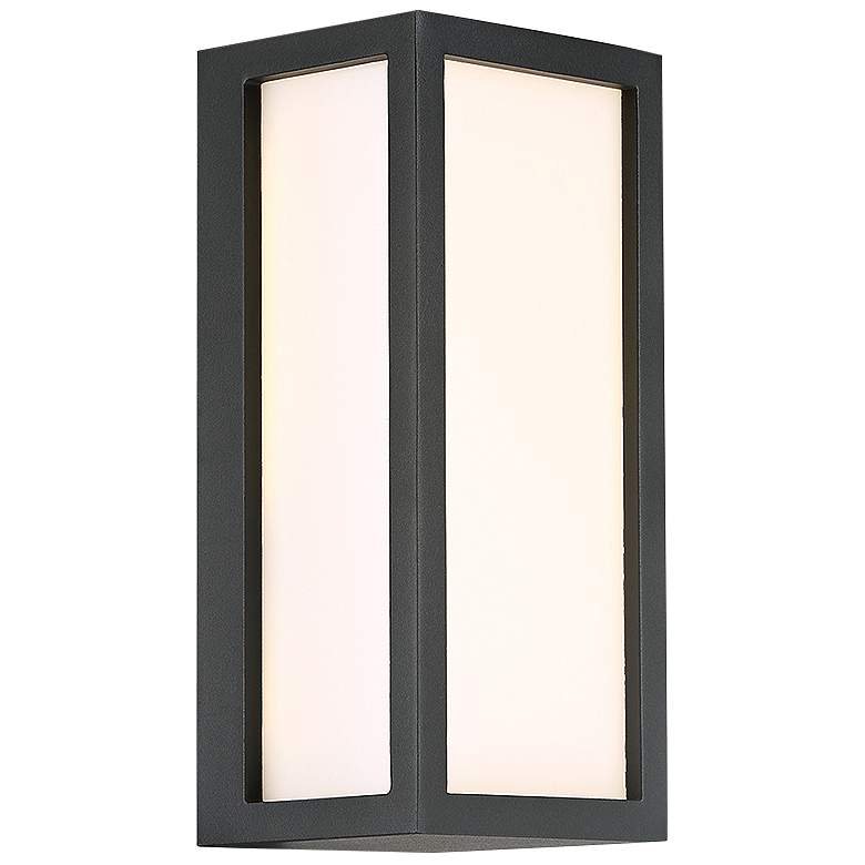 Image 1 Eurofase 10" High Rectangular Modern LED Outdoor Wall Light