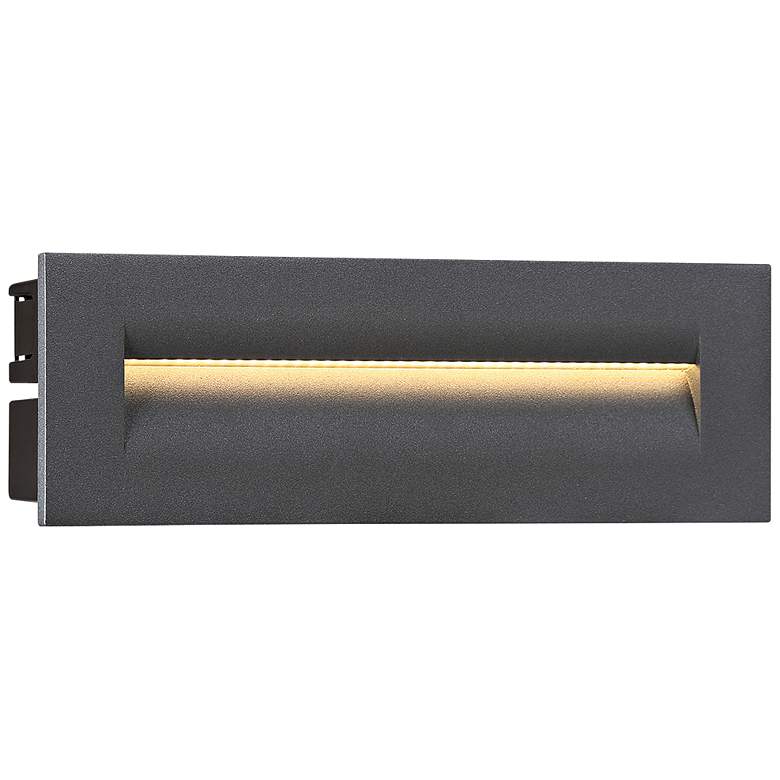 Image 1 Eurofase 10 inchW Graphite Gray LED In-Wall Recessed Step Light