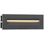 Eurofase 10"W Graphite Gray LED In-Wall Recessed Step Light