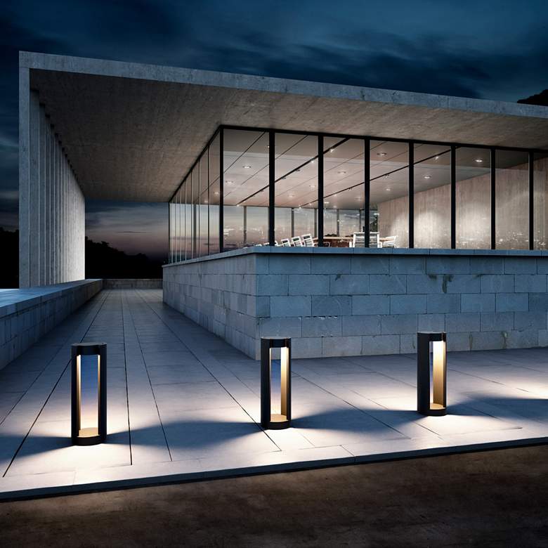 Image 4 Eurofase 19 3/4"H Graphite Gray Adjustable LED Bollard Light more views