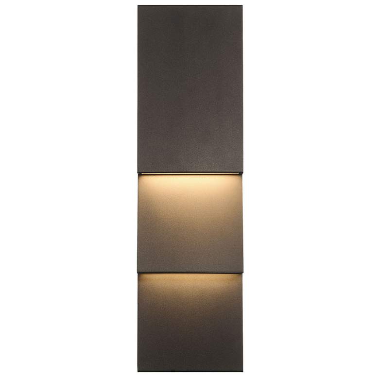 Image 1 Eurofase 19 inch Nanton Outdoor 2 Light LED Wall Light, Bronze