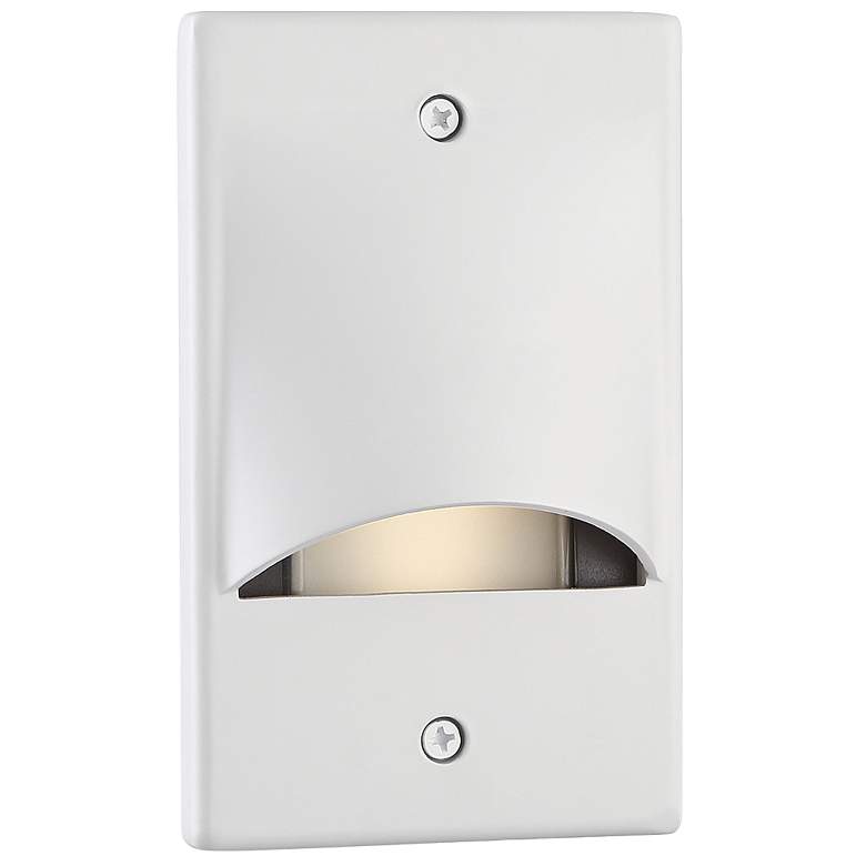 Image 1 Eurofase 2 1/2" Wide White Scoop Trim LED Step Light