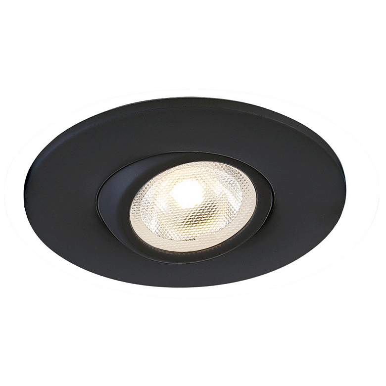Image 1 Eurofase 2" Black 5 Watt LED Round Gimbal Recessed Downlight