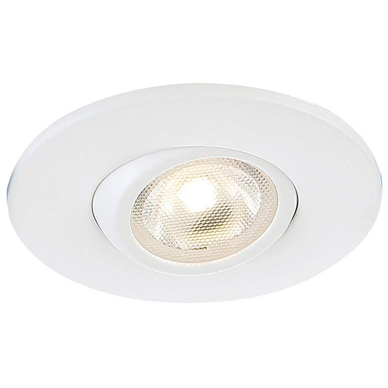Image 1 Eurofase 2 inch White 5 Watt LED Round Gimbal Recessed Downlight