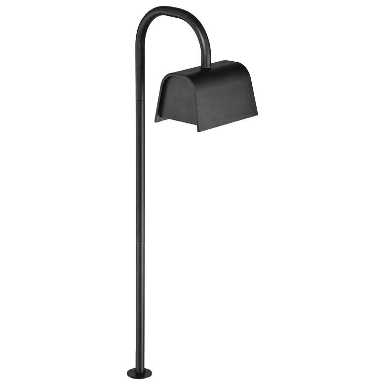 Image 1 Eurofase 23" High Black Curved LED Landscape Path Light