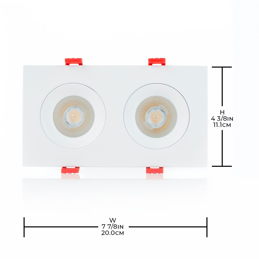 Image 3 Eurofase 3.5 IN RECTANGULAR DOUBLE REGRESSED GIMBAL more views