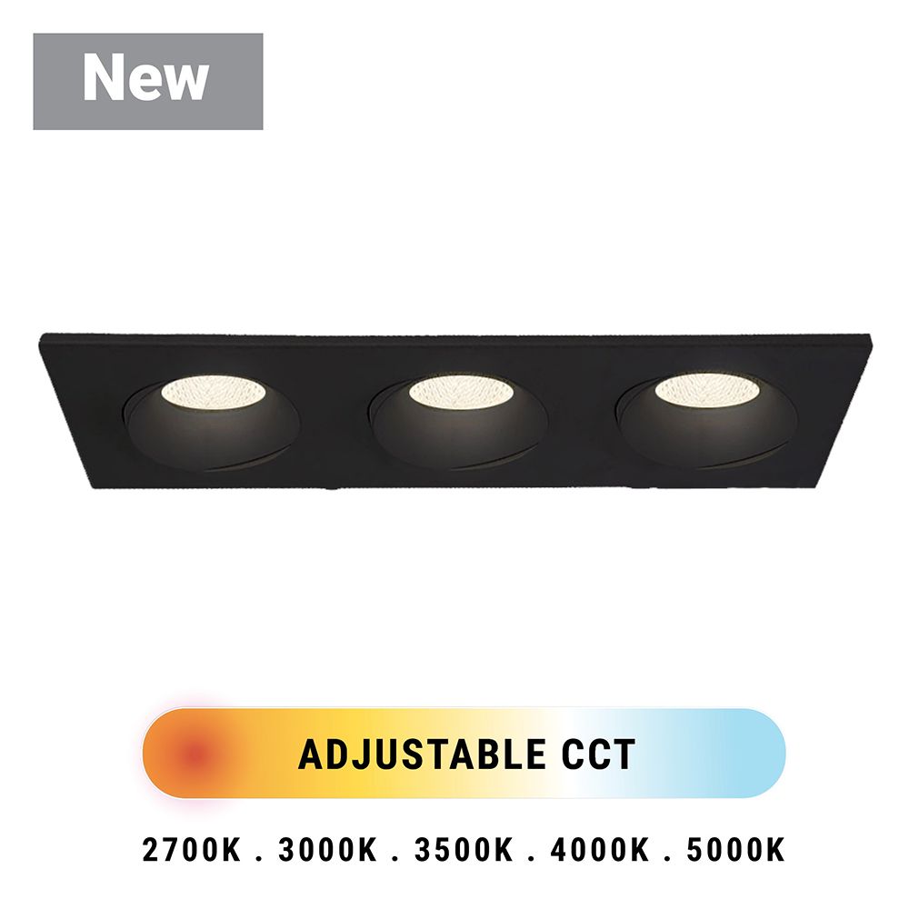 Image 2 Eurofase 3.5 INCH RECTANGULAR TRIPLE REGRESSED GIMBAL more views