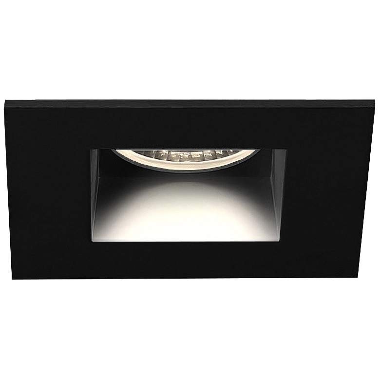 Image 1 Eurofase 3 1/2" Black 12 Watt LED Square Recessed Downlight
