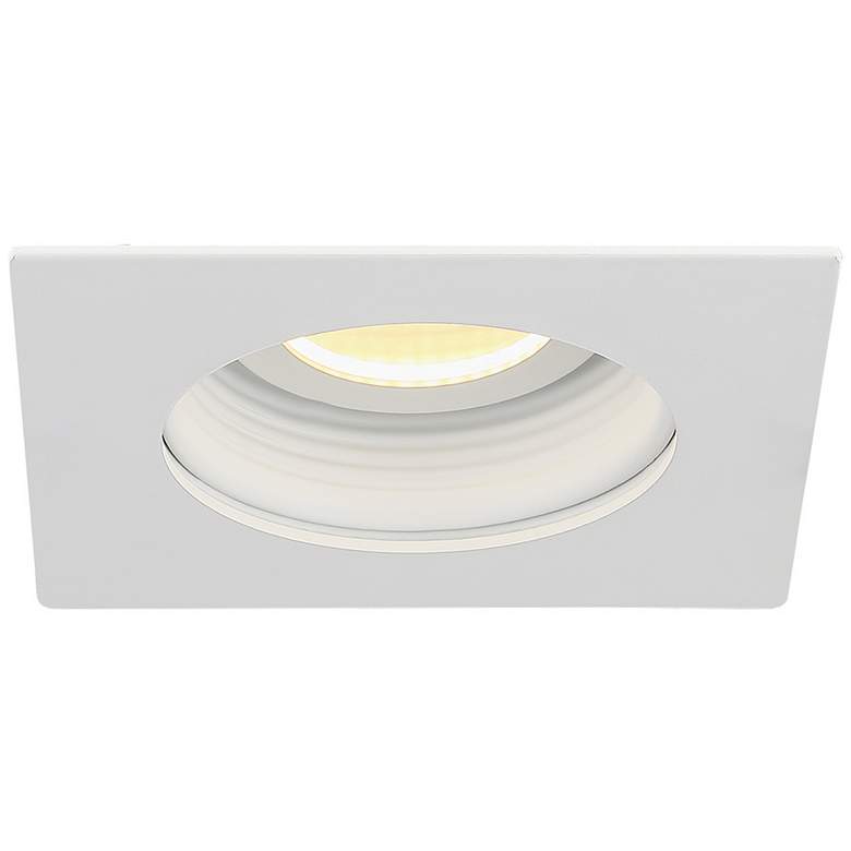 Image 1 Eurofase 3 1/2 inch White LED Square Baffle Recessed Downlight