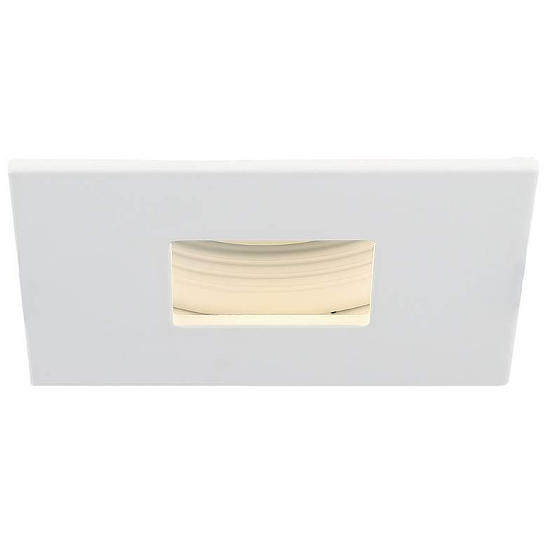 Image 1 Eurofase 3 1/2 inch White LED Square Regress Baffle Downlight