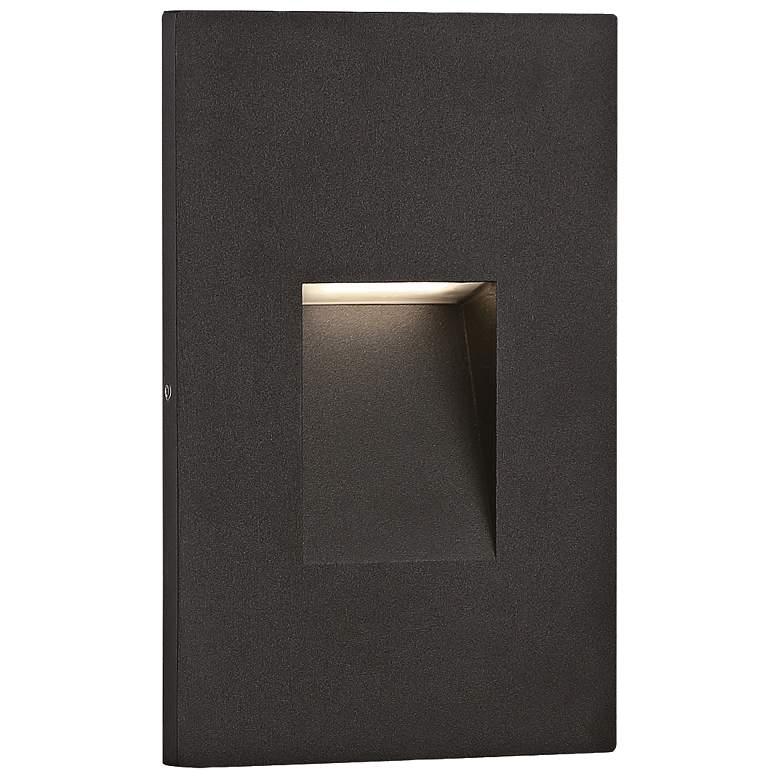 Image 1 Eurofase 3 1/4" Wide Black Recessed Trim LED Step Light