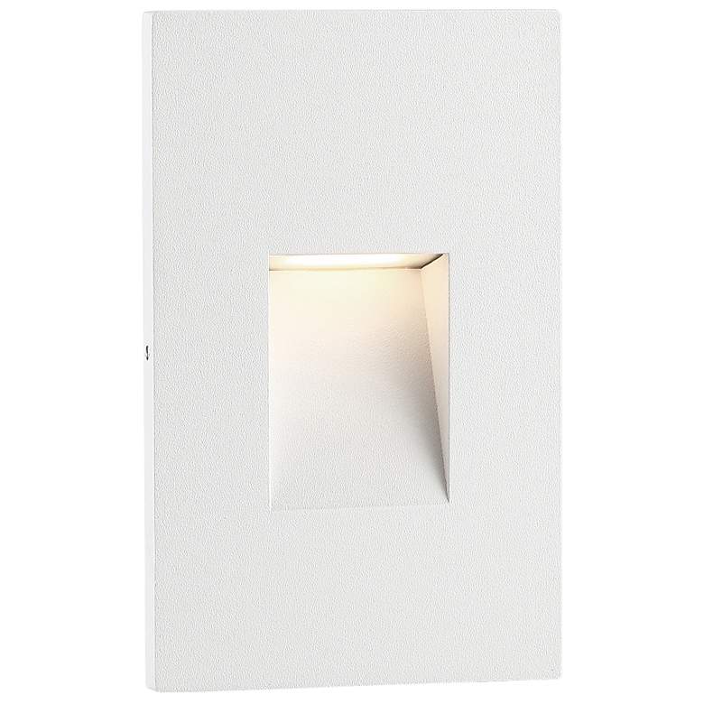 Image 1 Eurofase 3 1/4 inch Wide White Recessed Trim LED Step Light