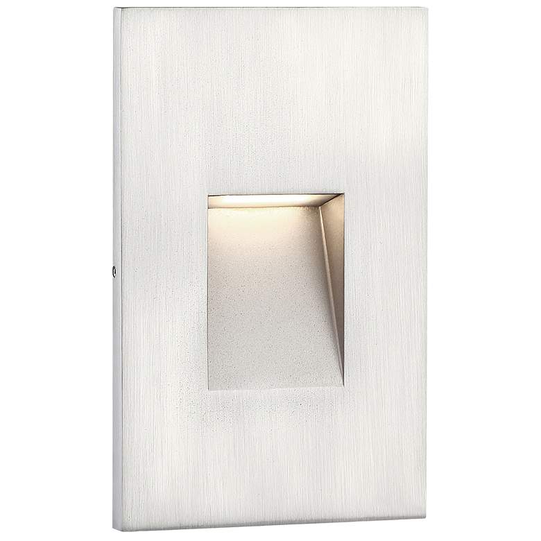 Image 1 Eurofase 3 1/4"W Brushed Nickel Recessed Trim LED Step Light