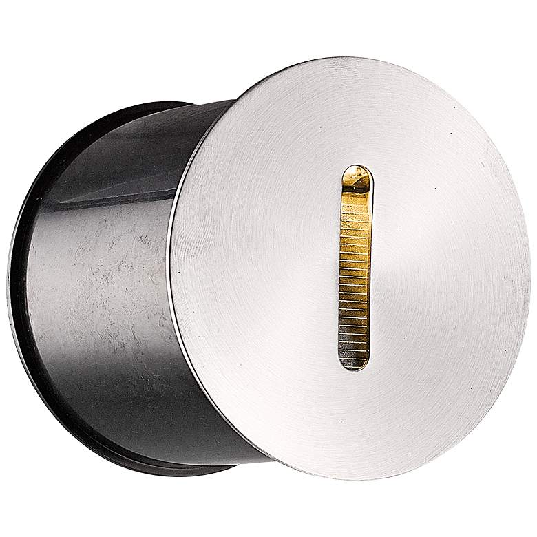 Image 1 Eurofase 3 3/4" Wide Stainless Steel LED In-Wall Step Light