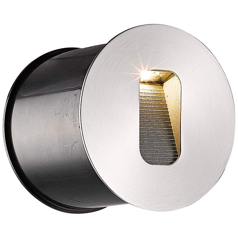 Image 1 Eurofase 3 3/4 inch Wide Stainless Steel Round LED Step Light