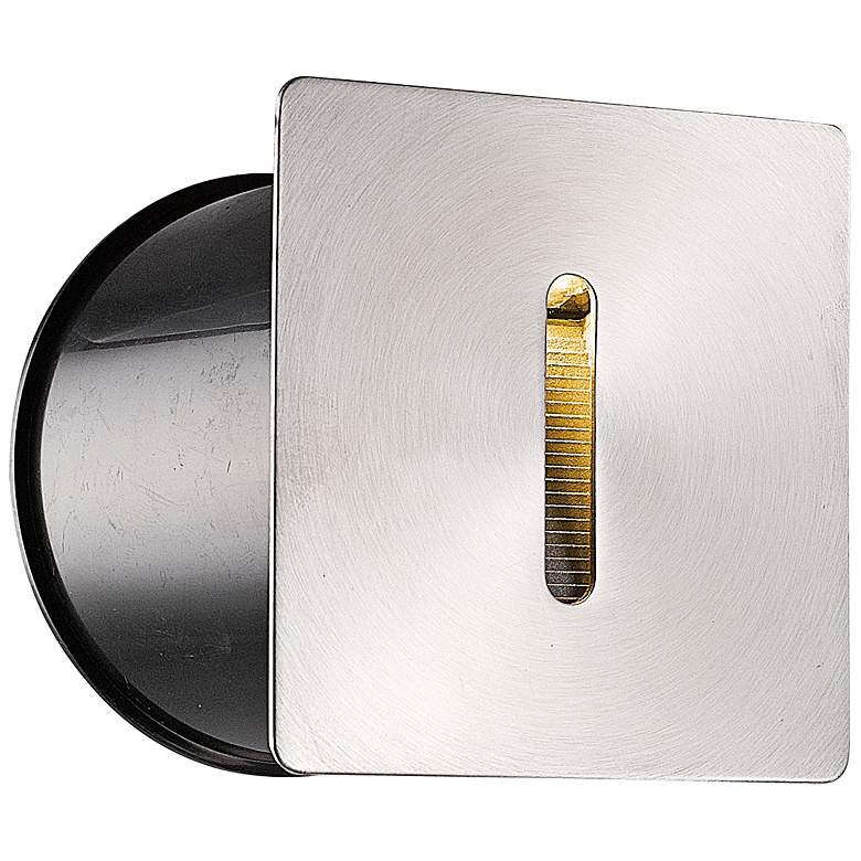 Image 1 Eurofase 3 3/4 inch Wide Stainless Steel Square LED Step Light