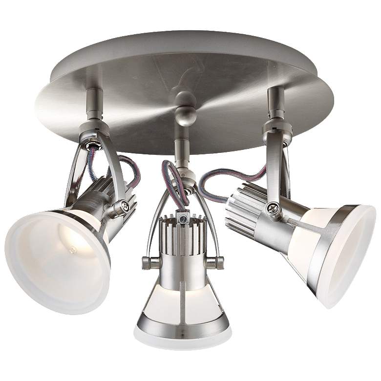 Image 1 Eurofase 3-Light Satin Nickel 18W LED Round Track Fixture
