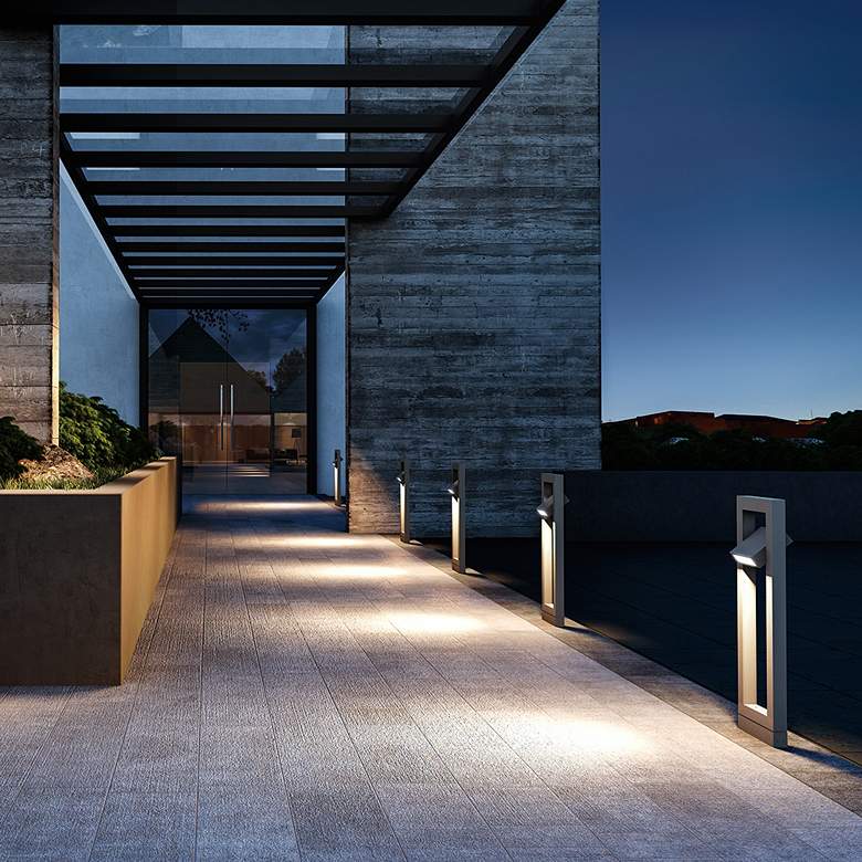 Image 2 Eurofase 35 1/2" High Graphite Gray Swivel LED Bollard Light more views
