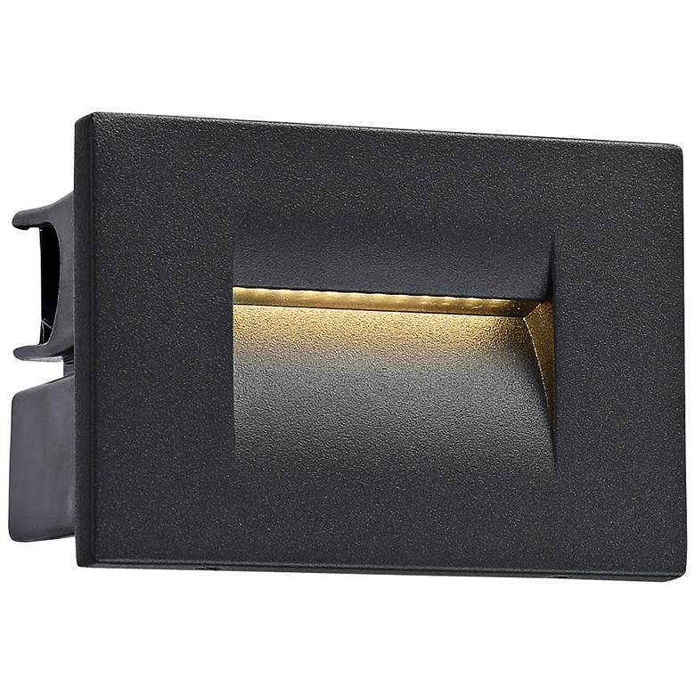 Image 1 Eurofase 4 1/4" Wide Graphite Gray LED In-Wall Step Light