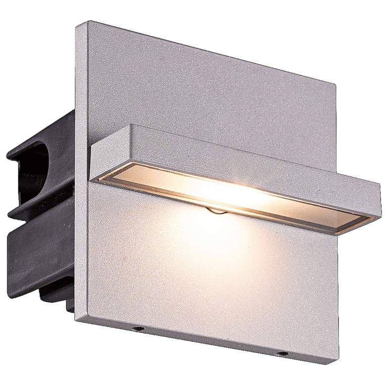Image 1 Eurofase 4 1/4 inchW Marine Gray Swivel LED In-Wall Step Light