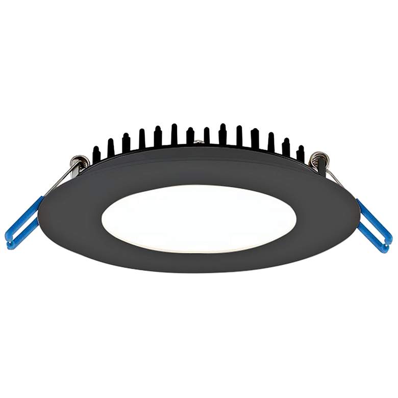 Image 1 Eurofase 4" Black LED Ultra Slim Round Recessed Downlight