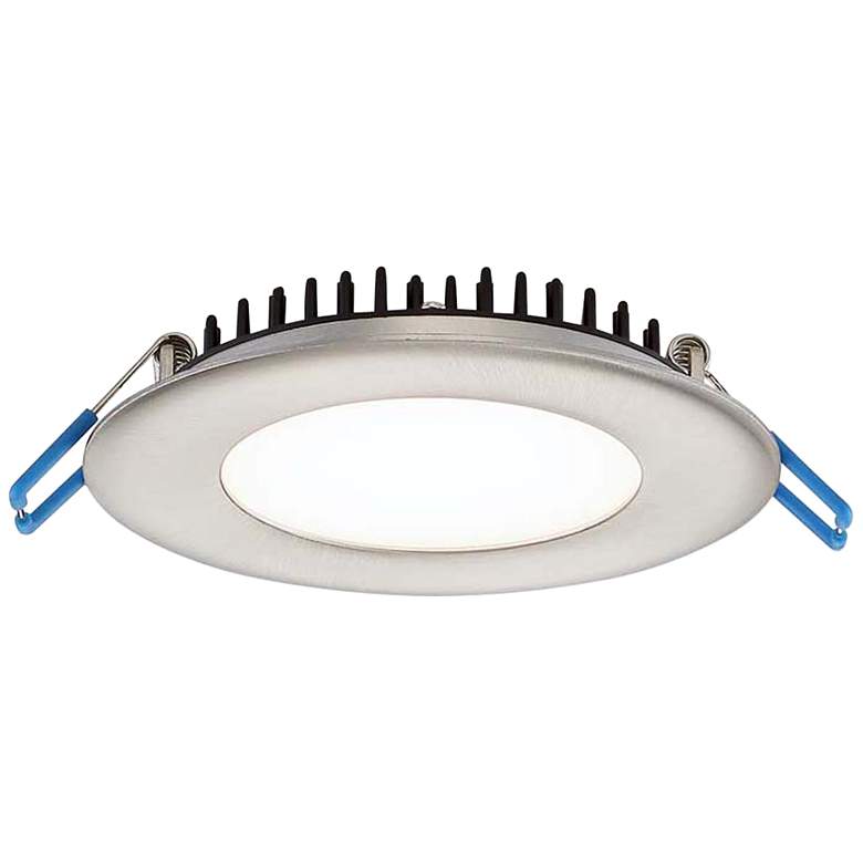 Image 1 Eurofase 4" Brushed Nickel LED Ultra Slim Round Downlight