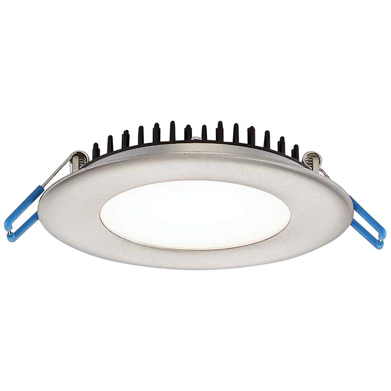 Image 1 Eurofase 4 inch Brushed Nickel LED Ultra Slim Round Downlight