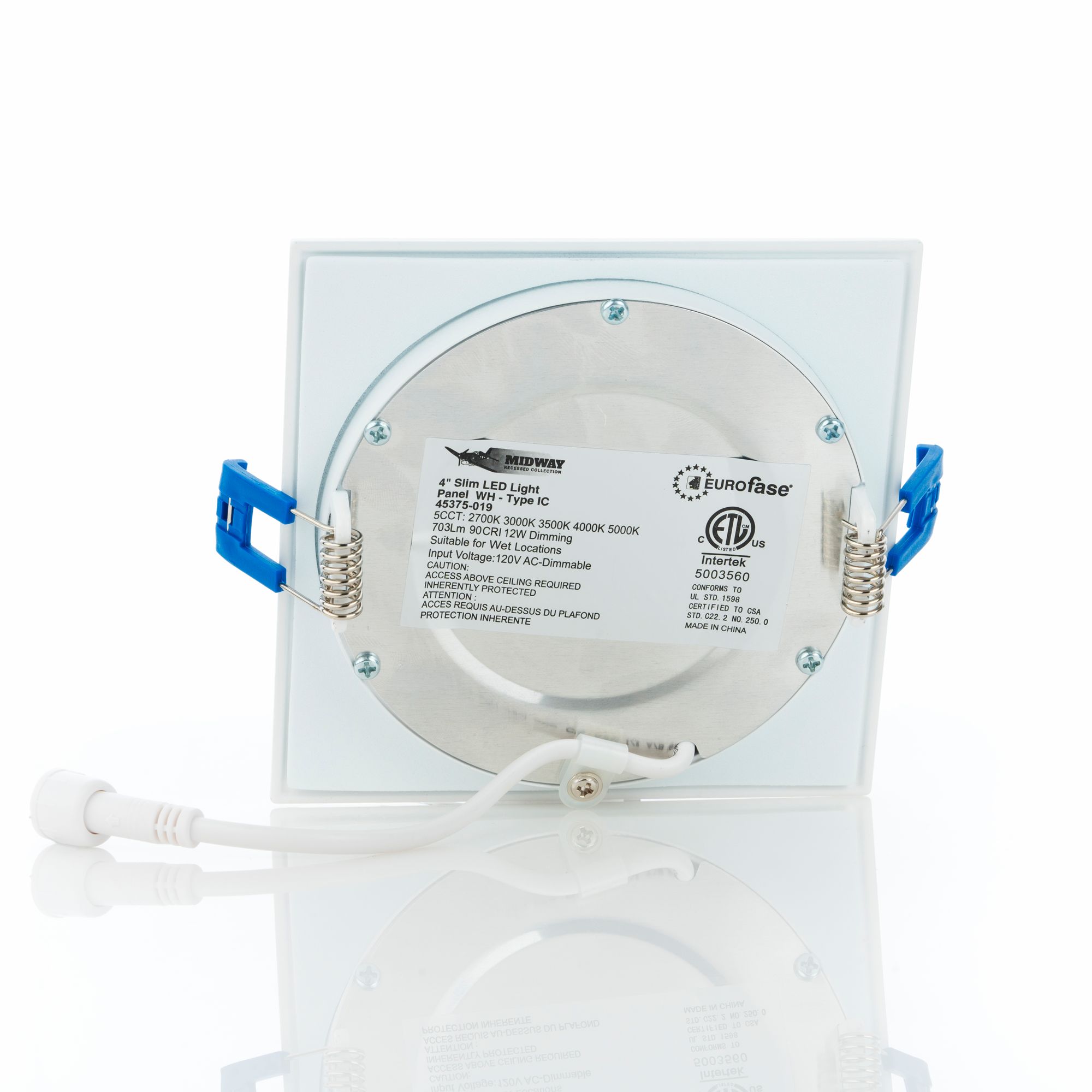 Image 5 Eurofase 4 INCH SLIM SQUARE DOWNLIGHT more views