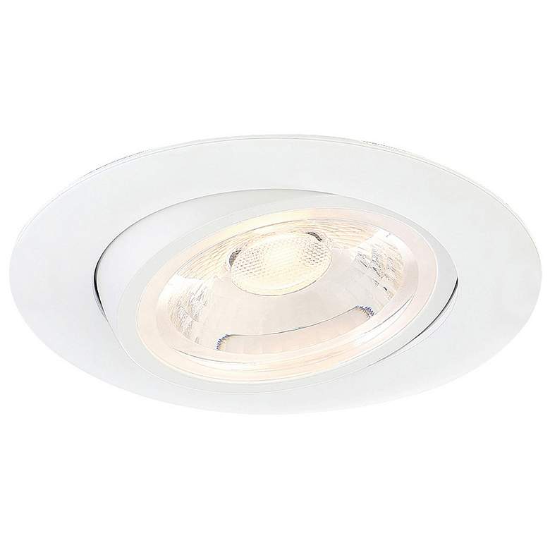 Image 1 Eurofase 4 inch White 11W LED Round Gimbal Recessed Downlight