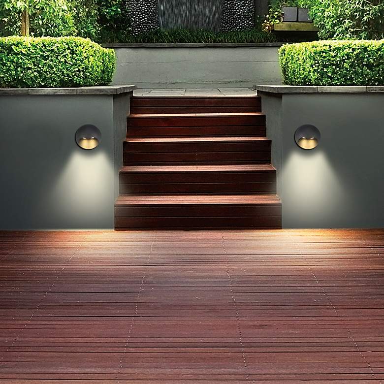 Image 2 Eurofase 5 1/4 inch Wide Marine Gray LED Deck Step Light more views